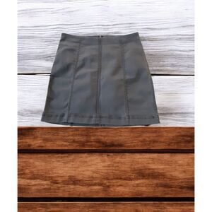 Free People Mini Skirt Women Size 12 Gray Denim Modern Femme Soft Grunge